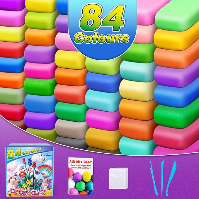 Air Dry Clay, 84 Colors Modeling Magic Clay - Image 2