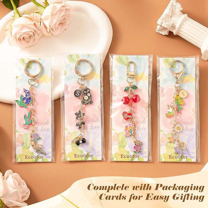 Ecoofor 613 PCS Charms Lip Gloss Keychain Making Kit, Bag Charm Kit - Image 4