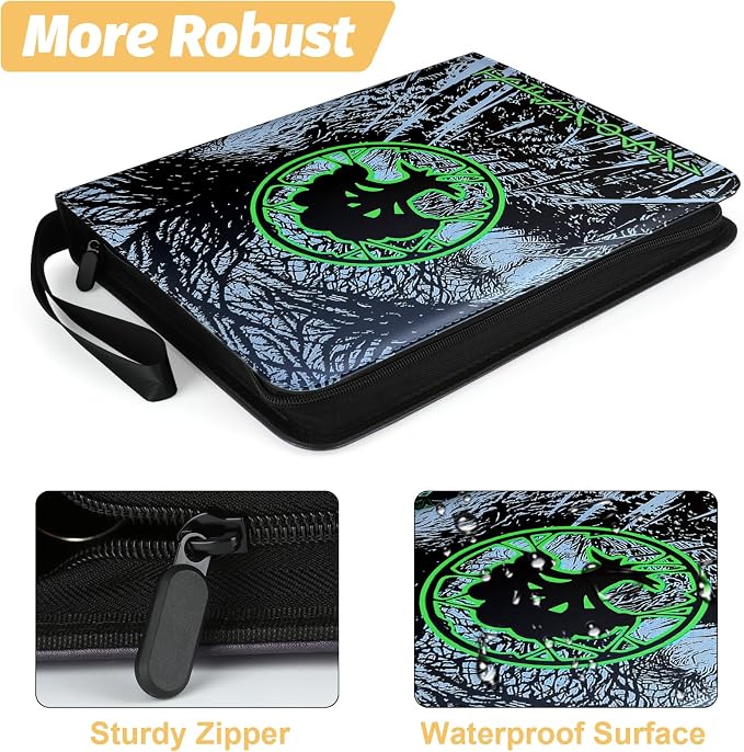 9 Pocket Card Binder, 720 Double Sided Pocket Trading Card Binder, Premium PU - Image 3
