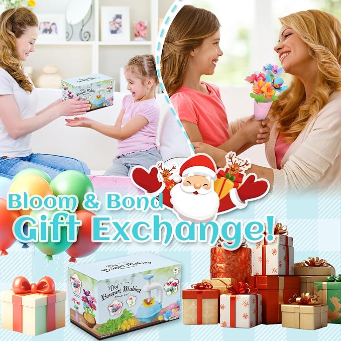 Kufanda Arts and Crafts for Kids 4-6, Toddler & Creative Fabric Flower Bouquets - Image 7