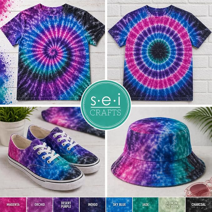 SEI 8 Pack Galaxy Tie Dye Spray Kit, Tye Dye Kits - Image 9