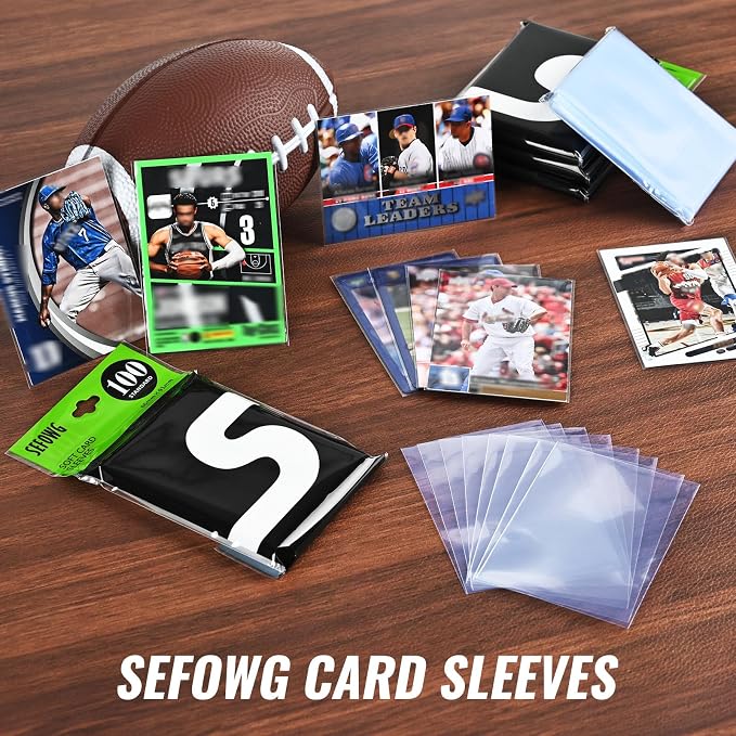 10000ct Clear Card Sleeves for Trading Cards, Baseball Sports Soft Sleeves - Image 2