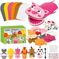 WATINC 6Pcs Hand Puppet Making Kit, Art Craft Felt Sock Puppet Toys, Creative by WATINC