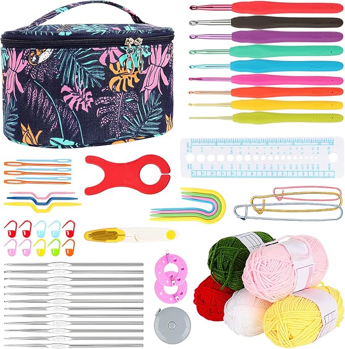 Aeelike Crochet Kit for Beginners Adults, Full Crochet Starter Set by Aeelikescrochetworld