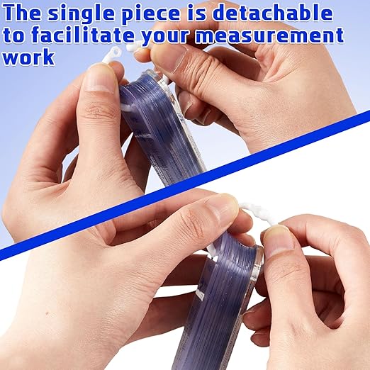2 Set Plastic Feeler Gauge 0.05mm to 3mm Metric Gap 21 in 1 Measurement Tool 21 Leaf with Black Velvet Storage Bag for Automobiles, Electronics Industry Measuring Gap