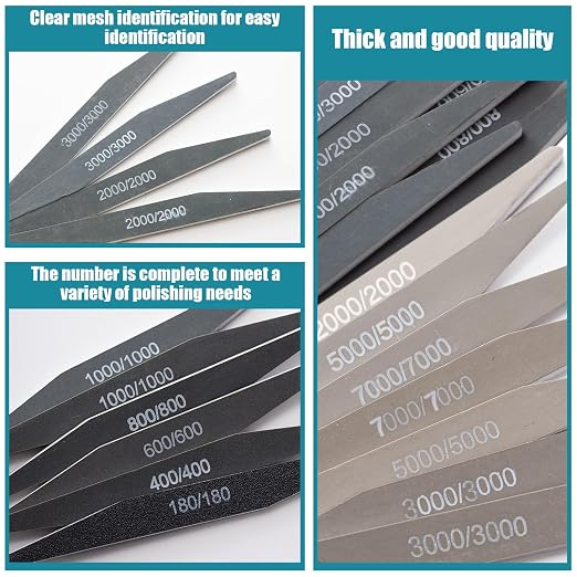 Honoson 20 Pcs Sanding Sticks for Plastic Models 3D Print Polishing Sticks - Image 5