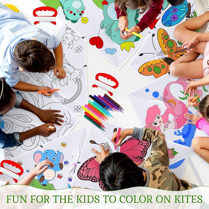 Libima 120 Pack Large Kites for Kids and Adults Bulk 39.4 Inch DIY Making Kit - Image 4