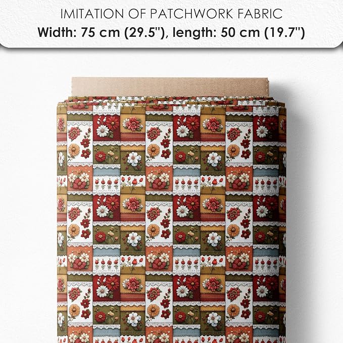 Matryoshka Patchwork Quilting Fabric Panel – 6× Blocks + Bonus Patchwork Sheet - Image 7