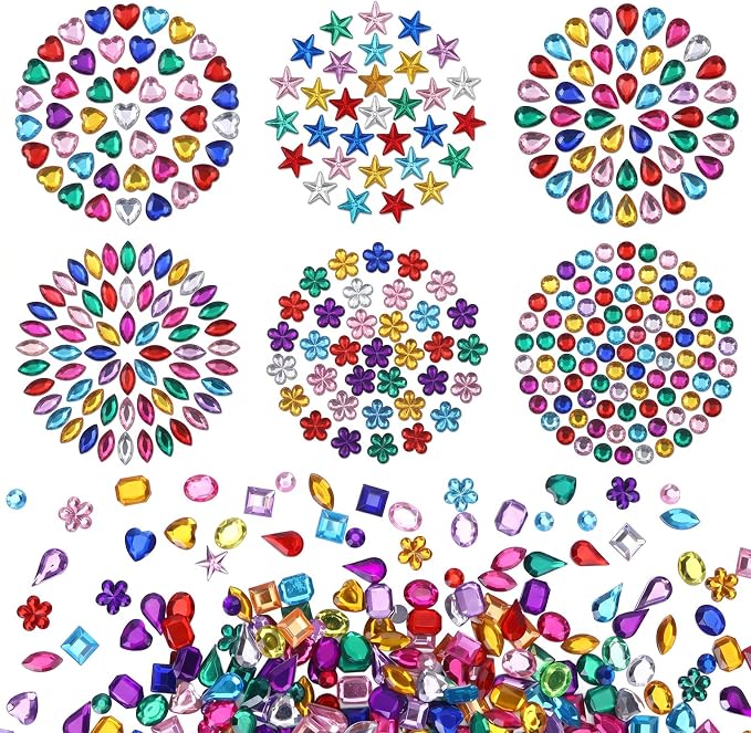 JPSOR 600pcs Rhinestones Crystal Gems by JPSOR