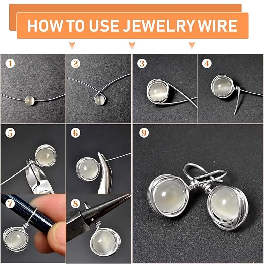 22 Gauge Jewelry Wire, Anezus Craft Wire Tarnish Resistant Copper Beading Wire - Image 5