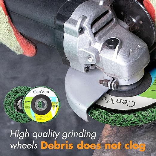10 Pack Strip Disc Stripping Wheel for Angle Grinder 4.5'' x 7/8'', Grinding Wheels Stripper Wheels for Removing Paint, Wood, Rust Welds, Oxides of Metal