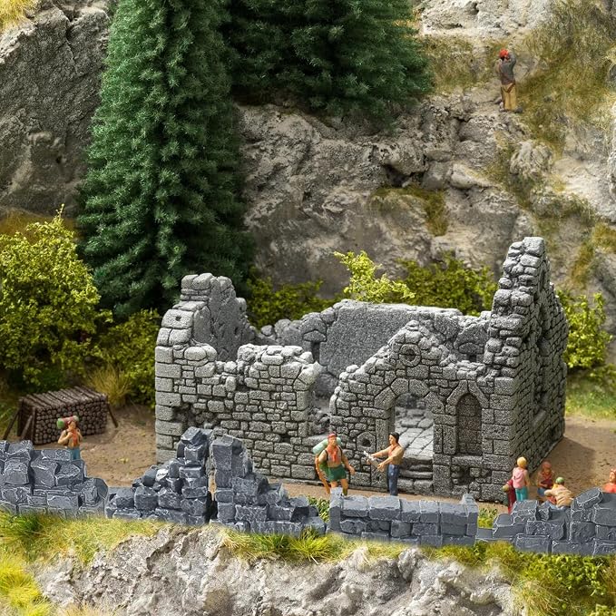 Warmtree Stone Wall Ruins for Terrain Sets, Miniature Terrain Building Tabletop - Image 3