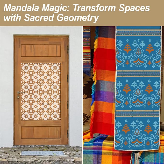Wall Stencils for Painting Large Pattern, Exquisite Mandala Designs for Wall - Image 4