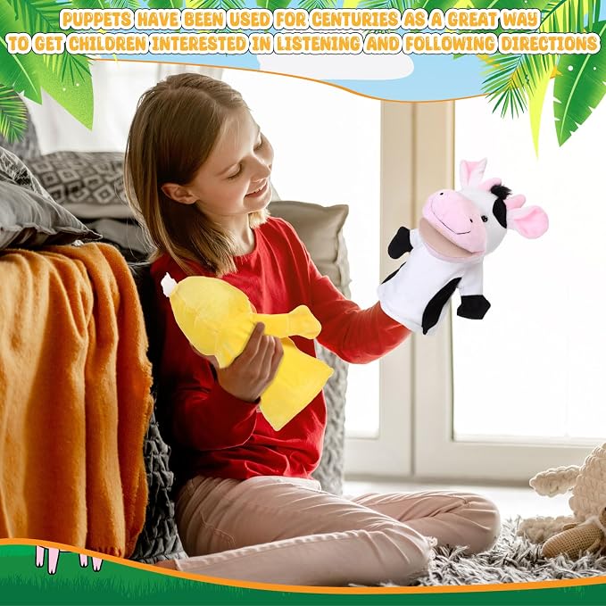 RoundFunny 4 Pcs Hand Puppet Animal - Image 6
