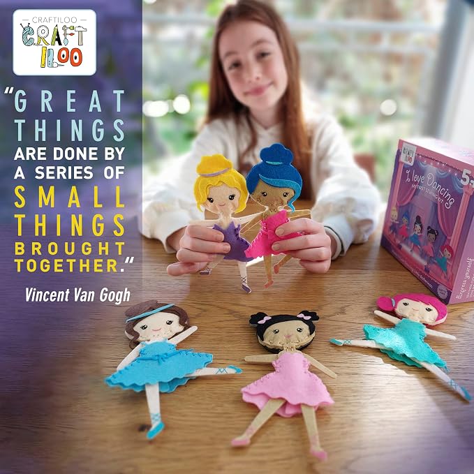 CRAFTILOO Ballerina Dancers Sewing Kit - Image 2