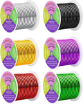 Mandala Crafts 8 GA Silver Black Red Assorted Anodized Aluminum Craft Wire | by MandalaCrafts