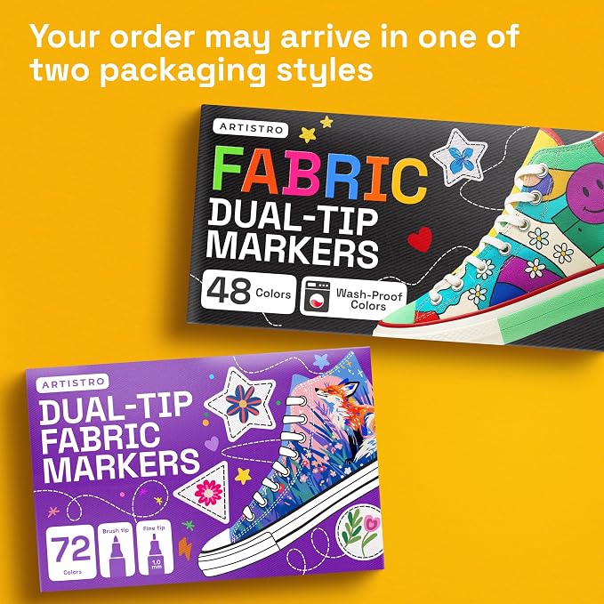 ARTISTRO 72 Dual-Tip Fabric Markers - Image 10