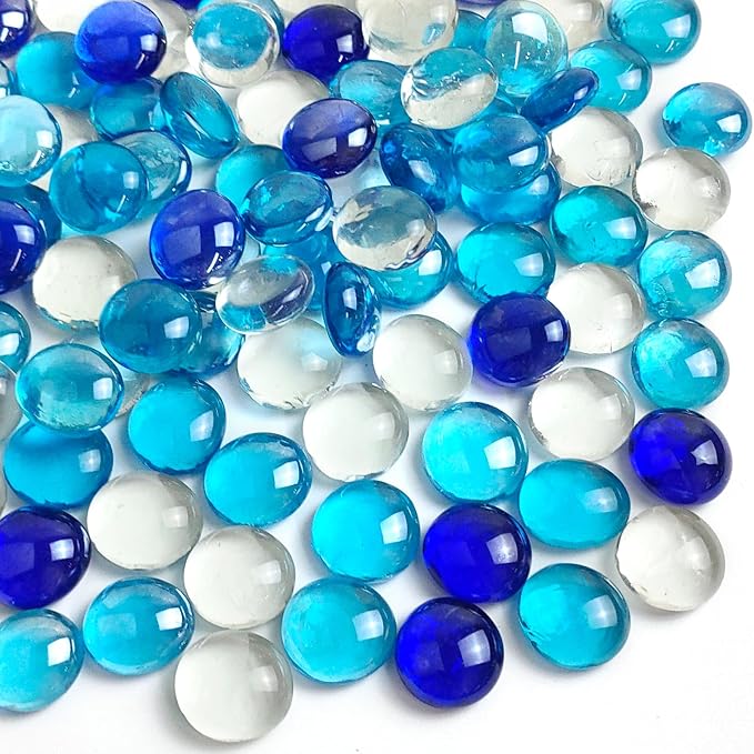 FANTIAN 5lbs Flat Glass Marbles by FANTIAN-GardeningMakesLifeBetter