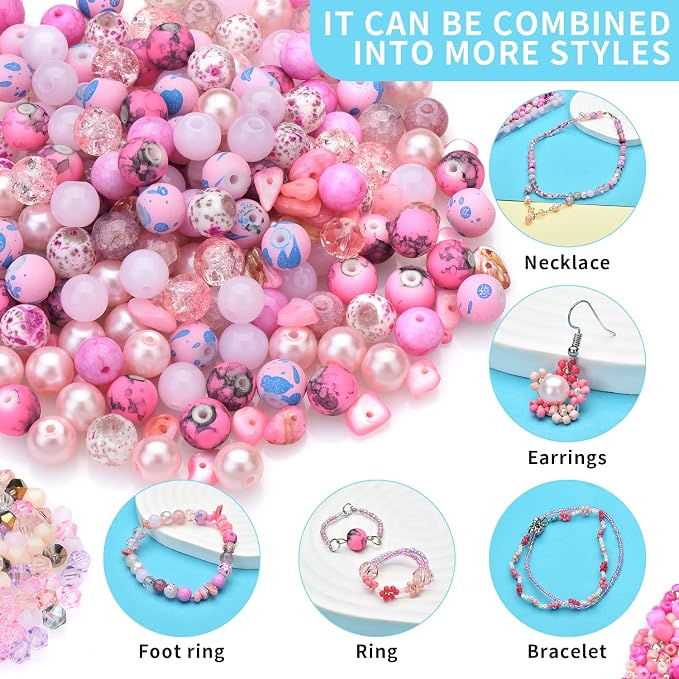 Rose Quartz Jewelry Making Kit - Image 2