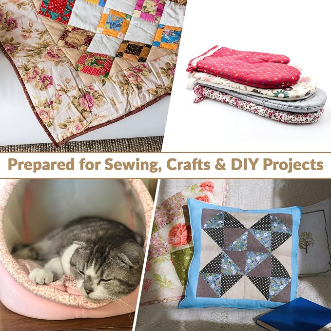 47" x 59" 100% Natural Cotton Quilt Batting, Breathable Crib Size Batting | 200 - Image 8