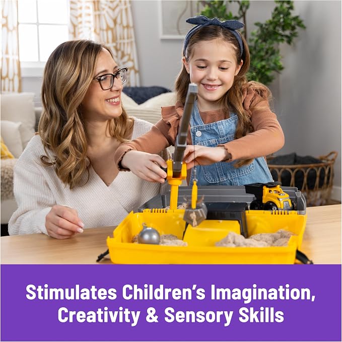 Kinetic Sand Construction Site, Moldable Play Sand Sensory Toys, Ages 3+ - Image 6