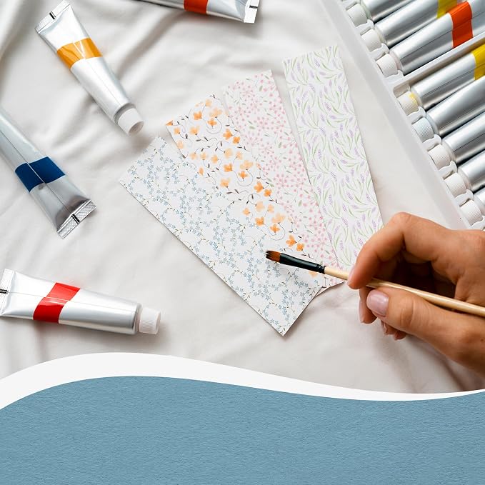 30 PCS Watercolor Paper Blank Bookmarks 1.9" x 5.9", Dry & Mixed Media - Image 4