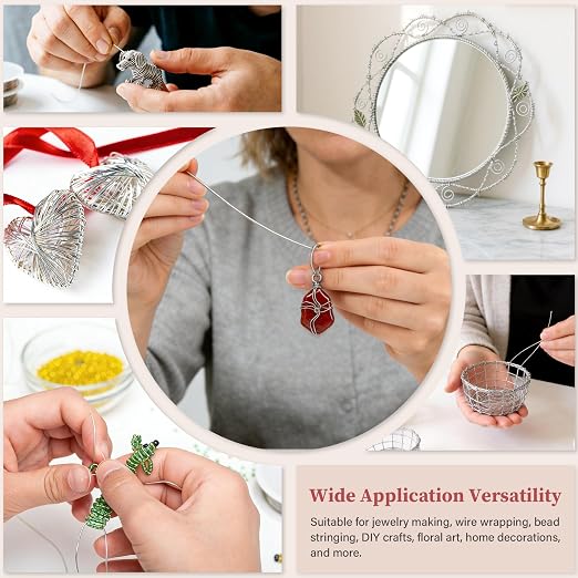 Jewelry Making Wire Set, 304 Stainless Steel Beading Wire 18/20/22/24/26/28 - Image 7