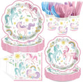 168 Pcs Magical Pastel Unicorn Decorations by Greencian