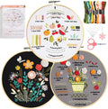 Santune 3 Pack Beginner Embroidery Kits by Santune