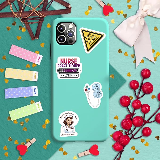 100Pcs Funny Nurse Stickers for Water Bottle, Laptop - Image 8