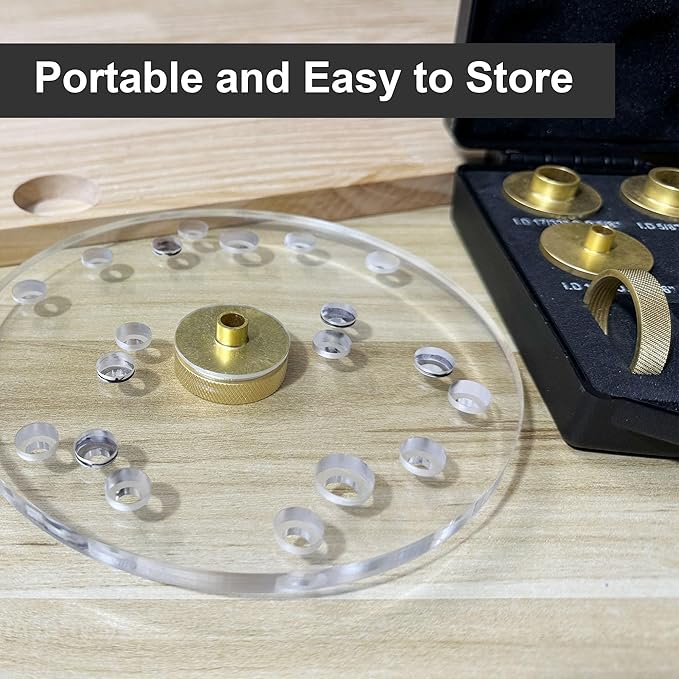 11 Pcs Precision Brass Router Template Bushing Guides Sets and 1/4" Shank Woodworking Router with Carrying Case, Fits Porter Cable Style Router Sub Bases