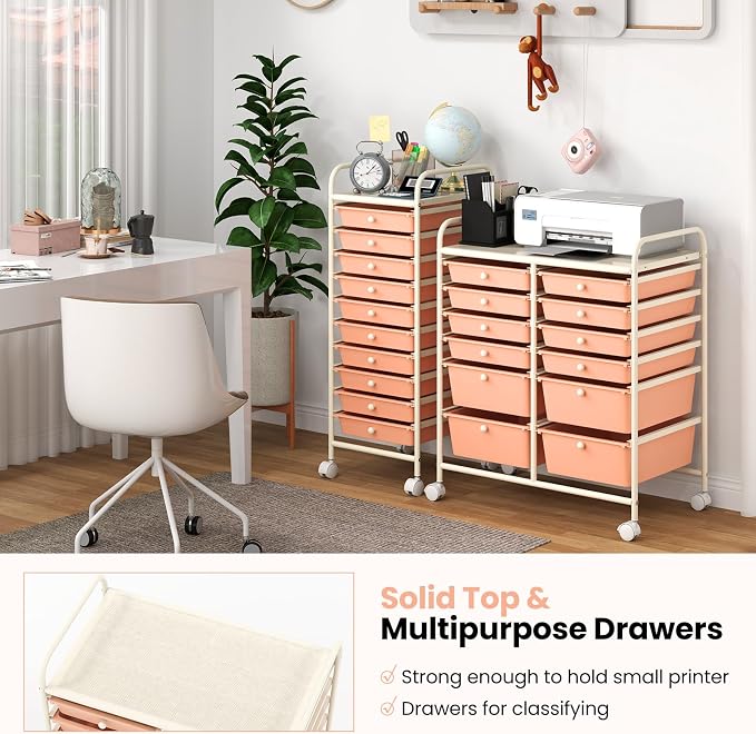BECOMFORT 12-Drawer Rolling Cart - Image 7