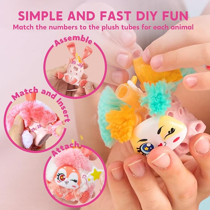 Klever Kits DIY Plush Keychain Making Craft, DIY Arts & Craft Set - Image 4