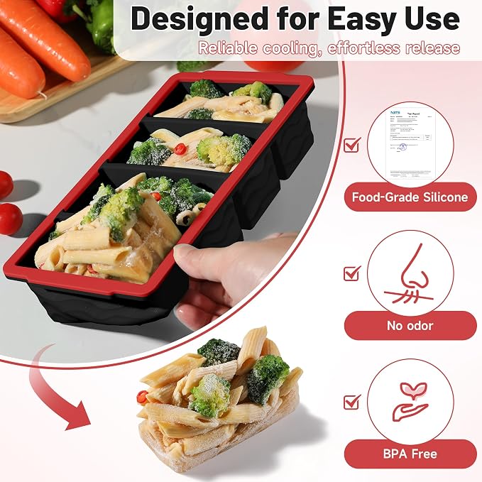 3-Pack Silicone Freezer Trays - Image 2