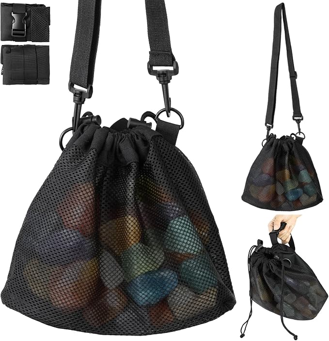 Outdoor Rock Collecting Bag，Foldable Shelling Bag by Unknown