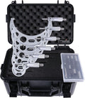 Accusize Industrial Tools 0-6 inch by 0.0001'' Ultra-Precision Outside Micrometers with Carbide Tips 6 Pc Set, Eg00-0906