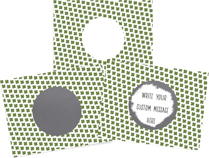 My Scratch Offs 20 Pack Clover St. Patrick's Day Make Your Own DIY Scratch Off by MyScratchOffs