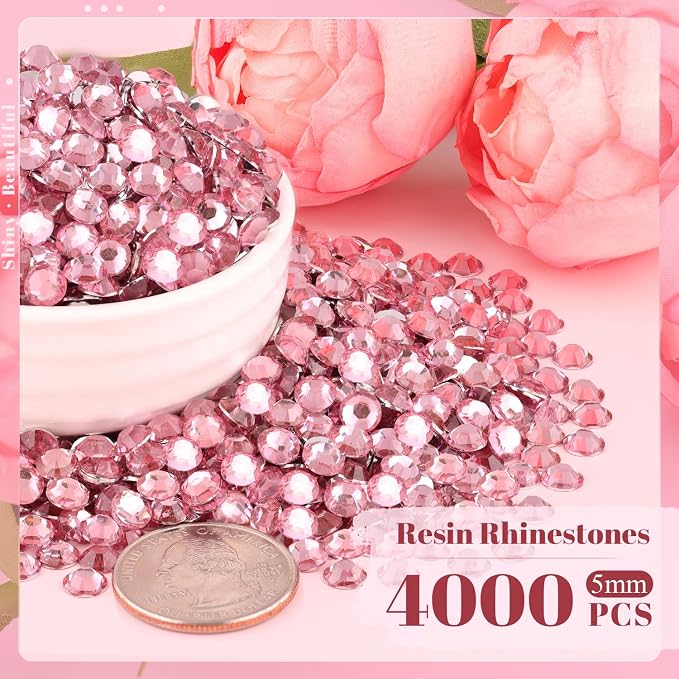4000PCS 5mm Resin Rhinestones Bulk - Image 2