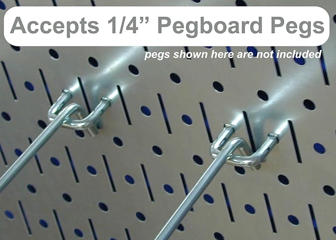 Wall Control Pegboard 32in x 16in White Metal Pegboard Tool Board Panel