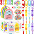 Suncalla 984 Pcs 24 Set Back to School Keychain Making Kit DIY Bead Craft | by Unknown