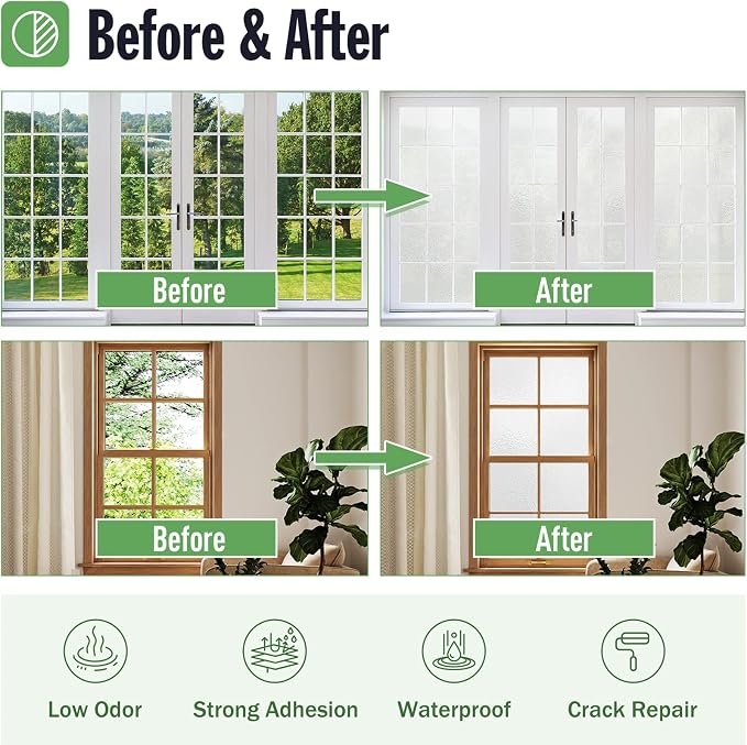 DWIL Frosted Glass Paint, 5oz Window Privacy Paint, Waterproof Frosted Glass - Image 3