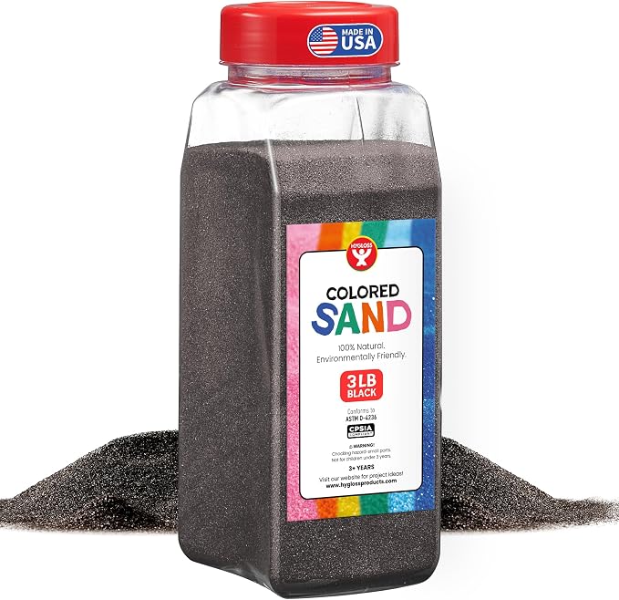 Hygloss Colored Sand for Crafts – 3 lb Bottle by HyglossProductsInc