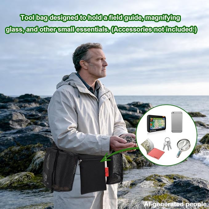 Rock Foraging Belt, Rock hounding Bag - Image 3