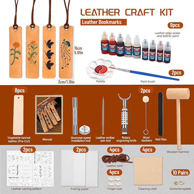 Leather Crafting Kit, Leather Working Kit - Image 2