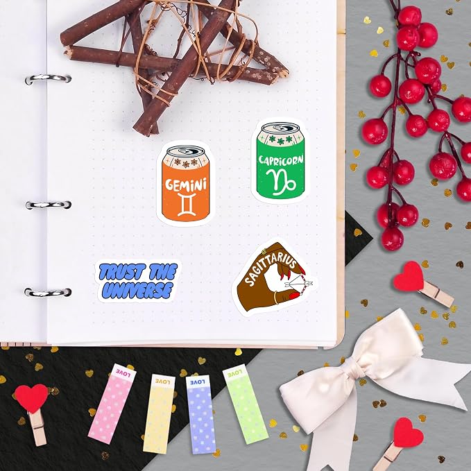 100Pcs Astrology Stickers for Water Bottle, Laptop - Image 8