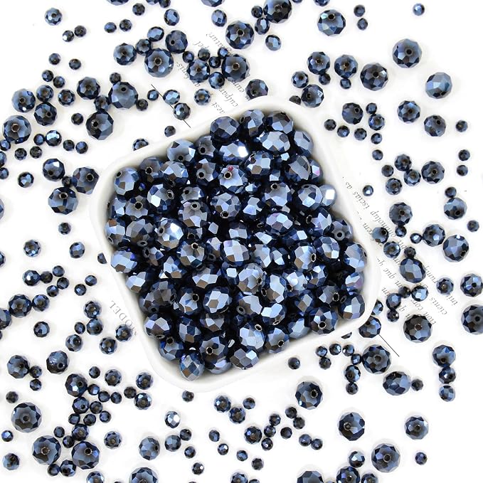 220Pcs 10mm Crystal Glass Beads - Image 3