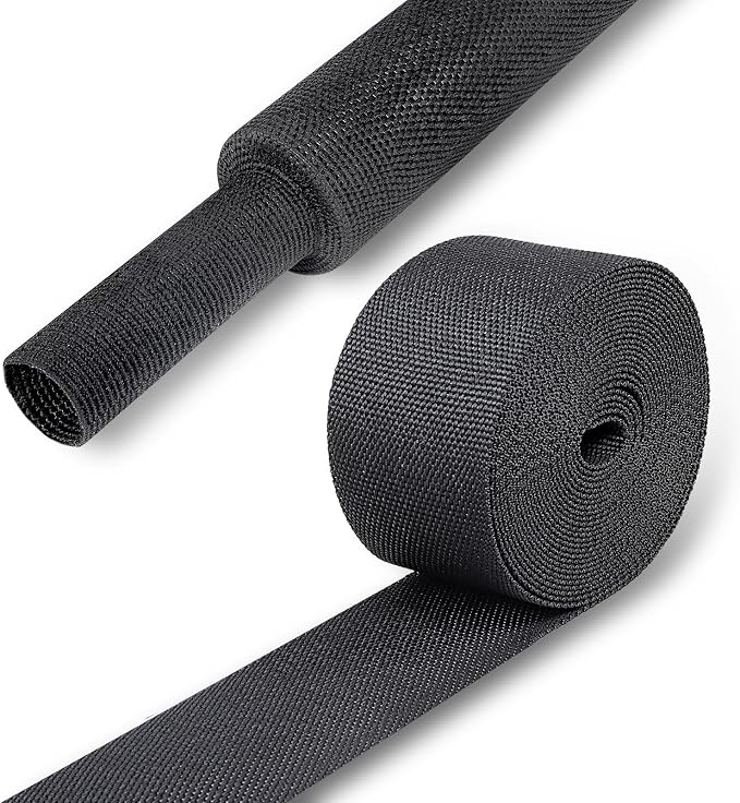 Heat Shrinkable Braided Sleeving 2:1 Ratio- Abrasion Protection Flexibility by BuyUneed