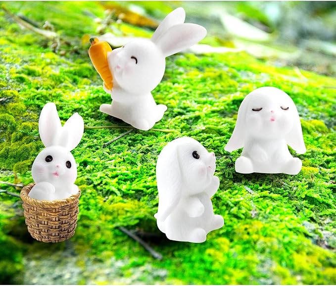 Easter Decoration Rabbit Miniature Fairy Garden Decoration Accessories - Image 5