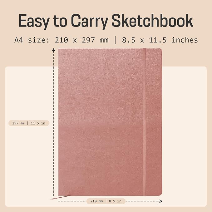 BROWNSTONE JOURNALS A4 Sketch Book Hardcover - Image 3