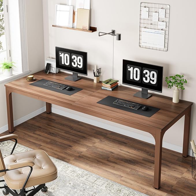 Tribesigns 78.7 Inches Extra Long Computer Desk 2 Person Desk, Double Long Desk - Image 3